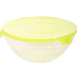 5 Bols En Verre Avec Couvercles En Plastique
