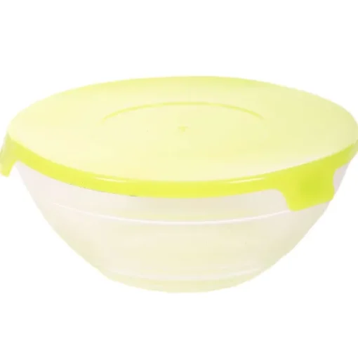 5 Bols En Verre Avec Couvercles En Plastique