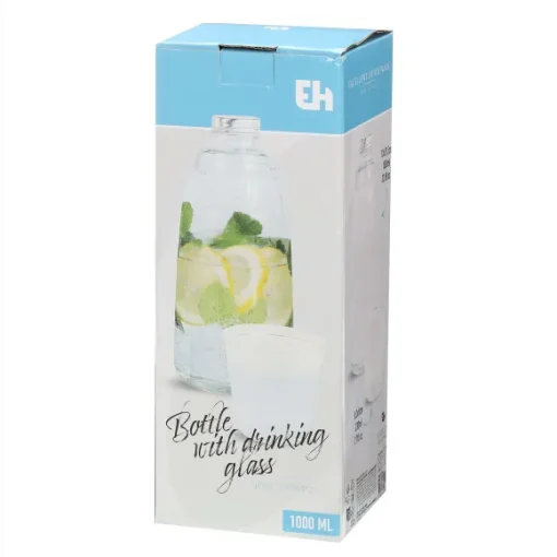 Bouteille En Verre 100Ml + Verre