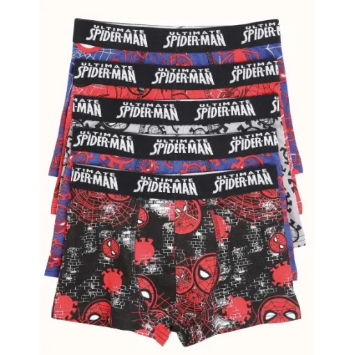 5 Boxers En Coton Spiderman