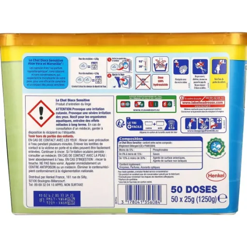 50 Capsules De Lessive 4En1 Sensitive