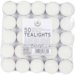 50 Chauffe-Plats Blancs Coule 4H