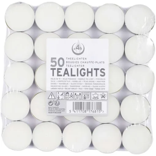 50 Chauffe-Plats Blancs Coule 4H