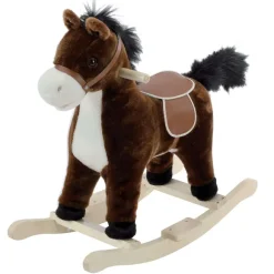 Cheval Bascule Sonore Marron