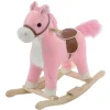 Cheval Bascule Sonore Rose