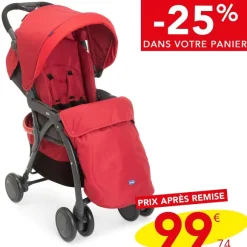 Chicco Poussette Simplicity Plus Top Scarlet
