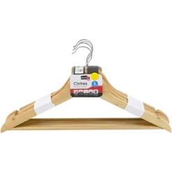 5 Cintres En Bois
