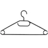 10 Cintres En Plastique Noir Pivotant