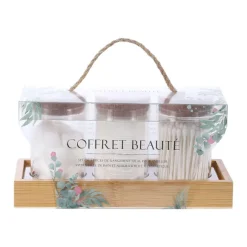 Coffret De 125 Coton Tiges + 40 Cotons Visage + 20 Boules De Coton