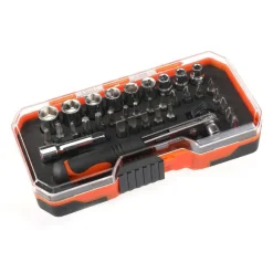 Coffret De 32 Embouts Tournevis Et Douilles