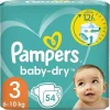 54 Couches Baby Dry Taille 3 6-10Kg