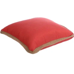 Coussin Passepoil Uni Orange 40X40 Cm
