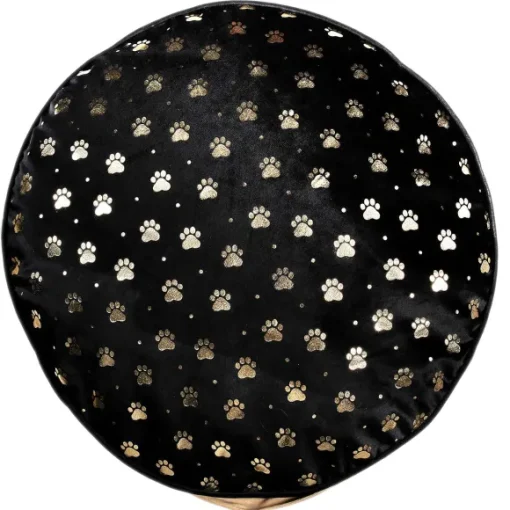 Coussin Pour Animaux Noir Et Or