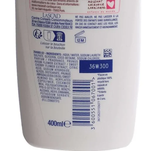 Cr Me De Douche Amande Et Fleur De Cerisier