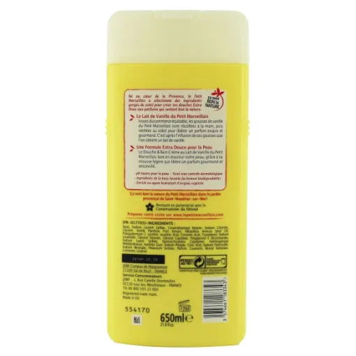 Cr Me De Douche Et Bain Au Lait De Vanille