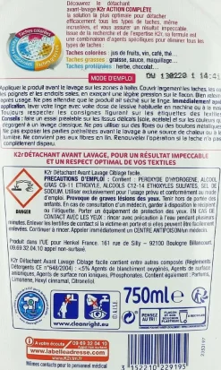 D Tachant Avant Lavage