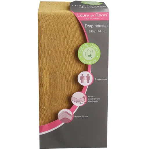 Drap Housse En Coton 140X190Cm