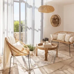 Fauteuil Keko En Rotin Naturel
