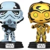 4 Figurines Pop Star Wars 9Cm