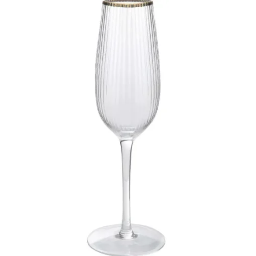 3 Fl Tes Champagne Bord Dor