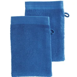 2 Gants De Toilette Bleu Marine