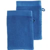 2 Gants De Toilette Bleu Marine