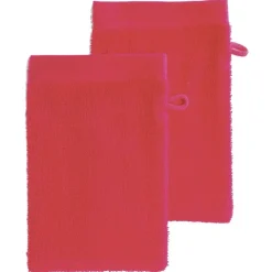 2 Gants De Toilette Rose