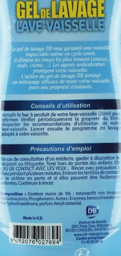 Gel De Lavage Lave-Vaisselle Tout En 1