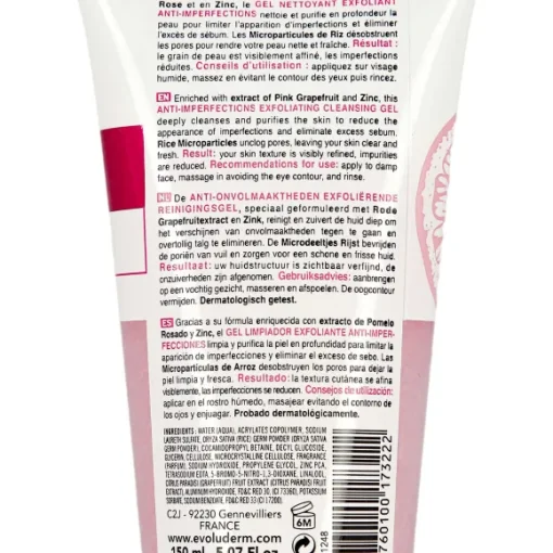 Gel Nettoyant Exfoliant Pamplemousse Rose