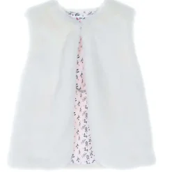 Gilet Sans Manches Fausse Fourrure 3/6 Ans