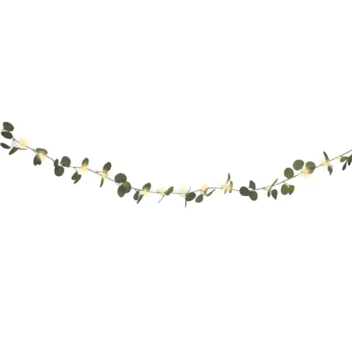 Guirlande Solaire D'Eucalyptus Artificielle 2M