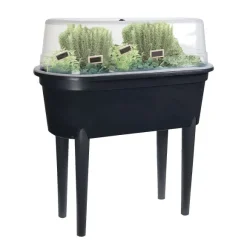 Jardinet Noir Pieds Amovibles Avec Serre