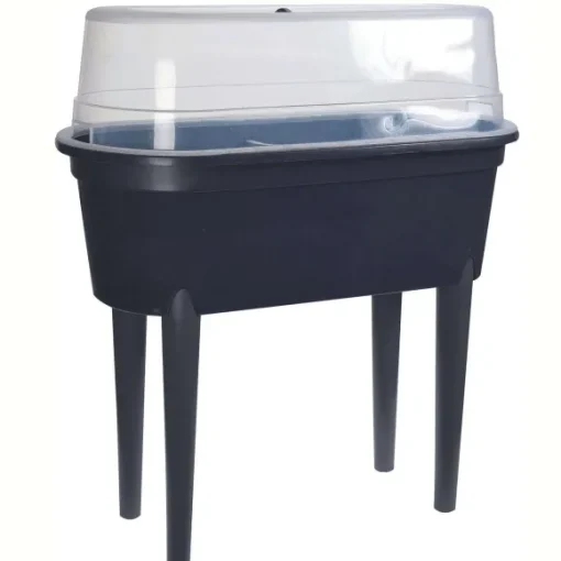 Jardinet Noir Pieds Amovibles Avec Serre