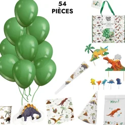 Kit 54 Pi Ces Anniversaire Dinosaure