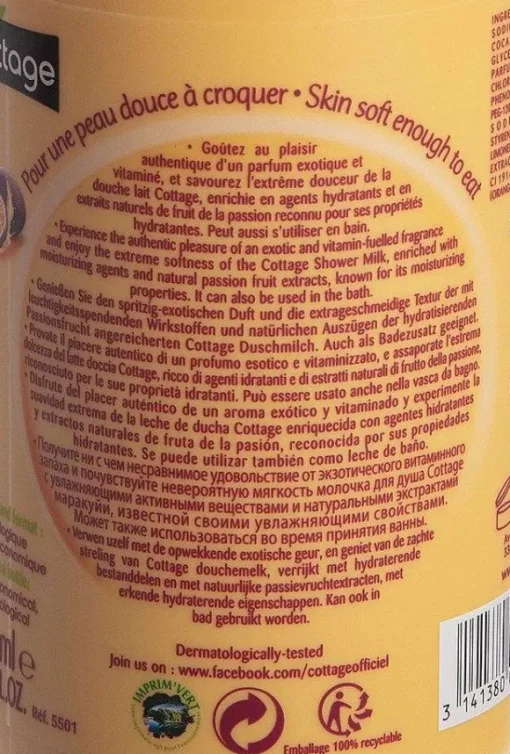 Lait Hydratant Douche Et Bain Smoothie Passion