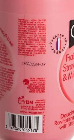 Lait Hydratant Douche Et Bain Fraise Menthe