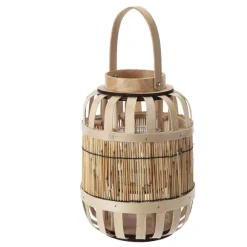 Lanterne En Bois 31Cm