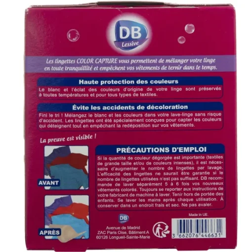 24 Lingettes Anti Transfert De Couleurs