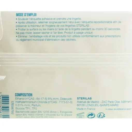 Lingettes Antiseptiques Visage Et Corps