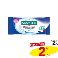 72 Lingettes D Sinfectantes Nettoyantes Wc