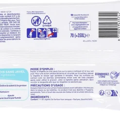 70 Lingettes D Sinfectantes Nettoyant Sans Javel Cuisine