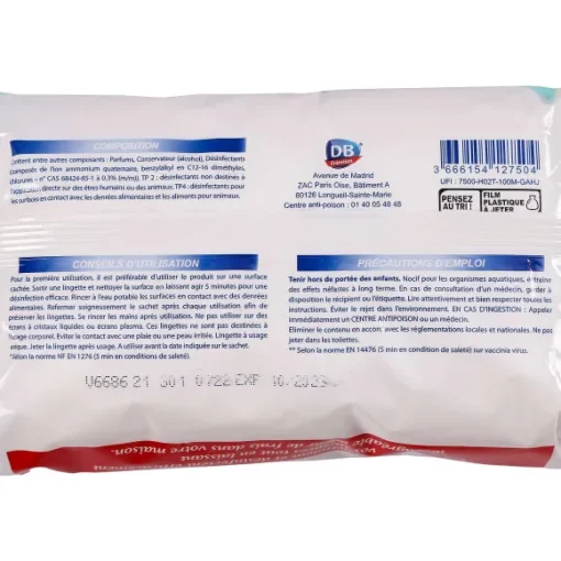 100 Lingettes D Sinfectantes
