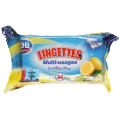 100 Lingettes Multi Usage