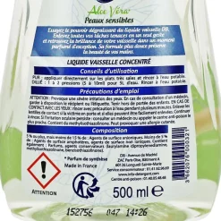 Liquide Vaisselle Aloe Vera Peaux Sensibles