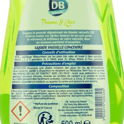 Liquide Vaisselle Pomme Et Kiwi