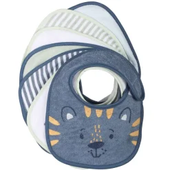 Lot De 7 Bavoirs Bleu Scratch