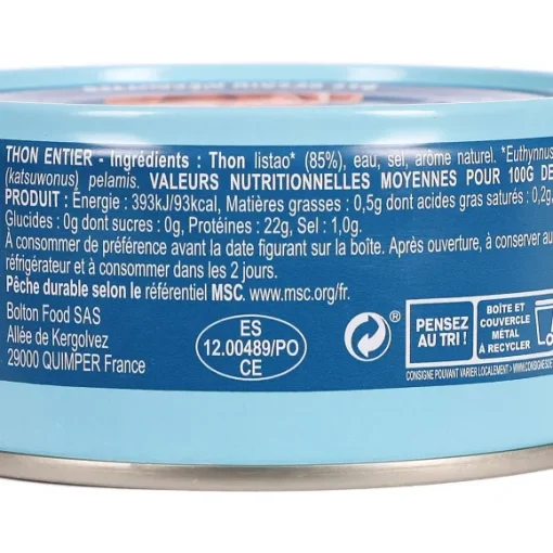 Lot De 4 Bo Tes De Thon Entier Nature
