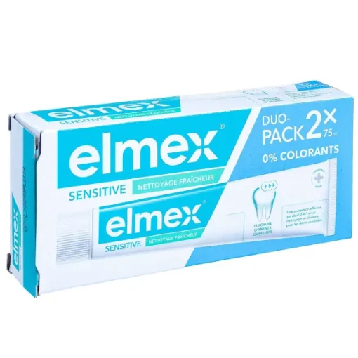 Lot De 2 Dentifrices Sensitive Nettoyage Fraicheur