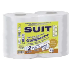 Lot De 2 Essuie-Tout Compact 500 Feuilles