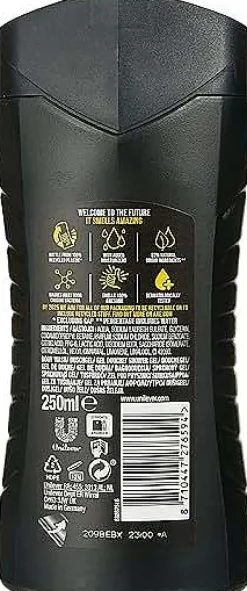 Lot De 2 Gel Douche Alaska Air Marin Et Bergamote